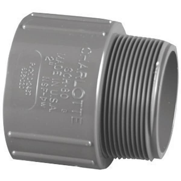 Charlotte Pipe And Foundry Charlotte Pipe 3/4 in. Slip X 3/4 in. D MPT PVC Adapter 1 pk PVC 08109 0800 - main
